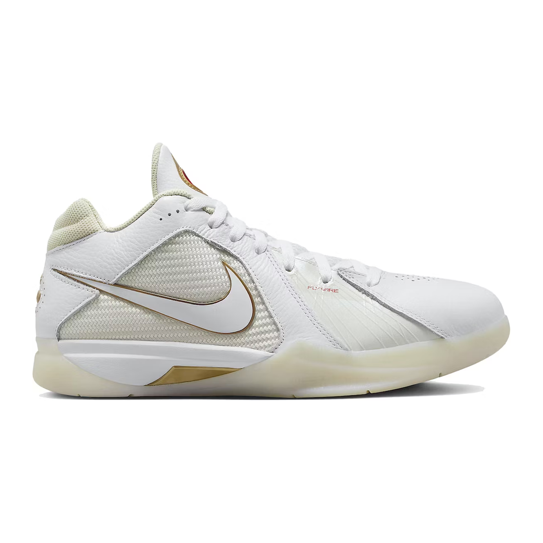 Nike KD 3 Retro White Metallic Gold